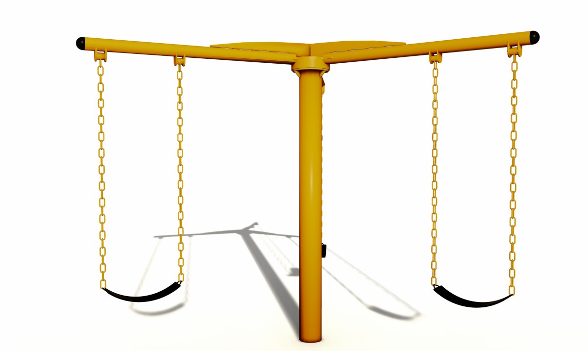 वाणिज्यिक खेल का मैदान स्विंग सेट (2)