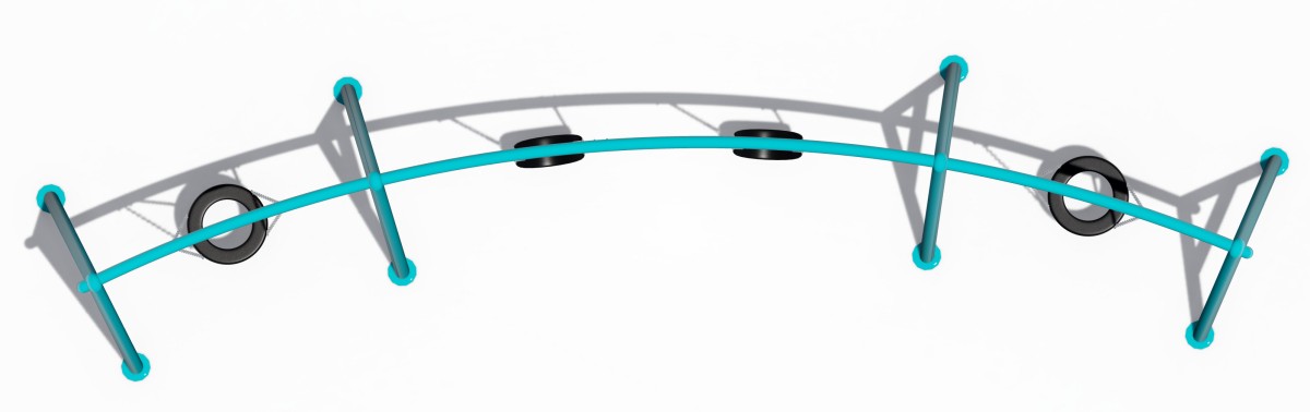 धातु खेल का मैदान झूला (5)