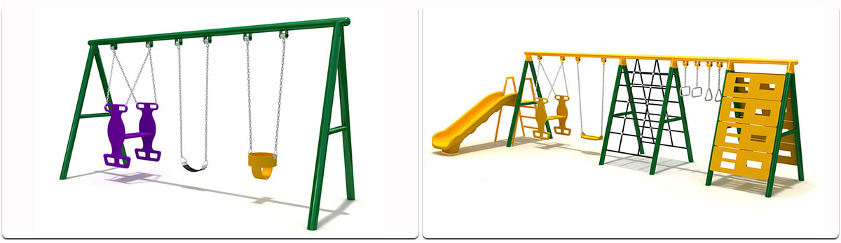 किफायती आउटडोर खेल का मैदान स्विंग (12) 