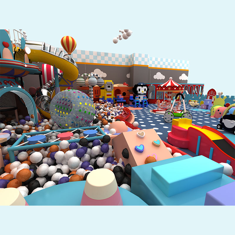 मैकरॉन सीरीज़ कमर्शियल सॉफ्ट प्ले रिज़ॉर्ट प्लेग्राउंड