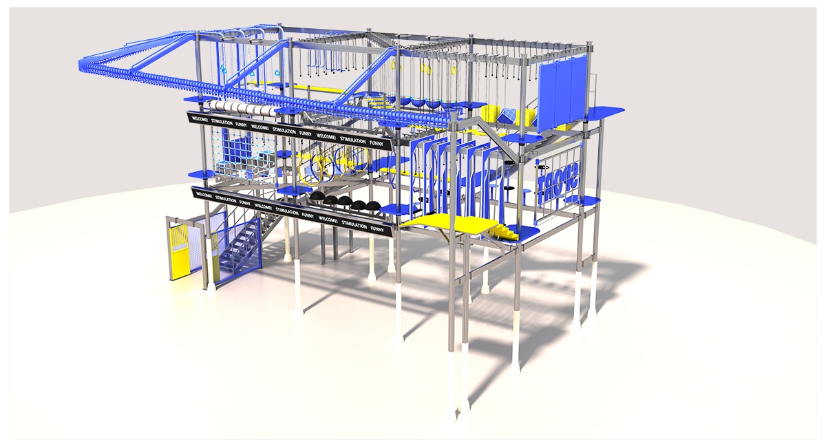 4.कमर्शियल इंडोर हाई रोप्स कोर्स (1)