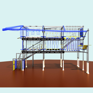 मॉल और युवा शिविरों के लिए वाणिज्यिक इनडोर हाई रोप्स कोर्स