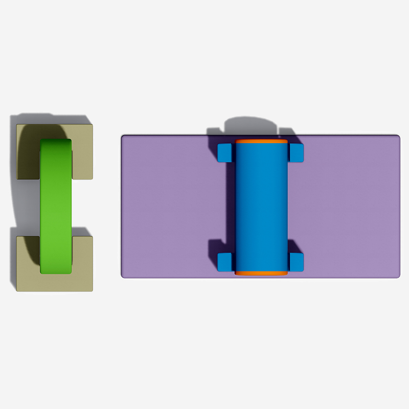 अंगूठी और रोलर मॉड्यूलर इनडोर सॉफ्ट प्ले उपकरण