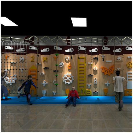 चंचल खेल का मैदान चढ़ाई वाली दीवार - थीम वाला इनडोर चढ़ाई दीवार सेट