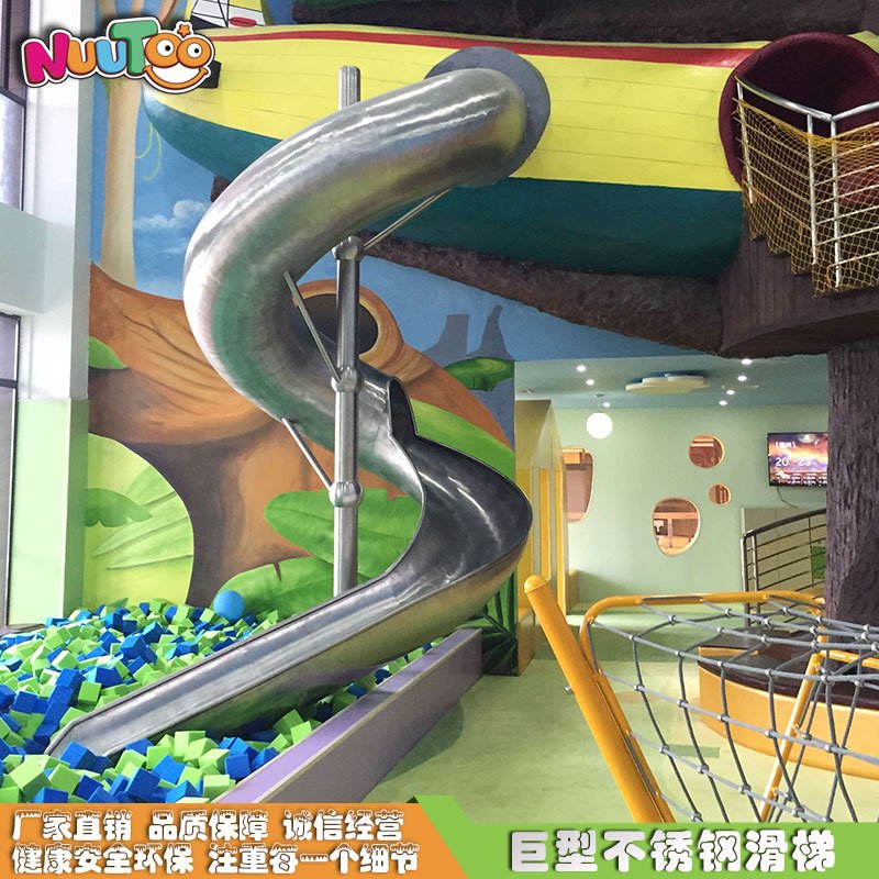 इनडोर और आउटडोर सर्पिल पारभासी 304 स्टेनलेस स्टील स्लाइड संयोजन