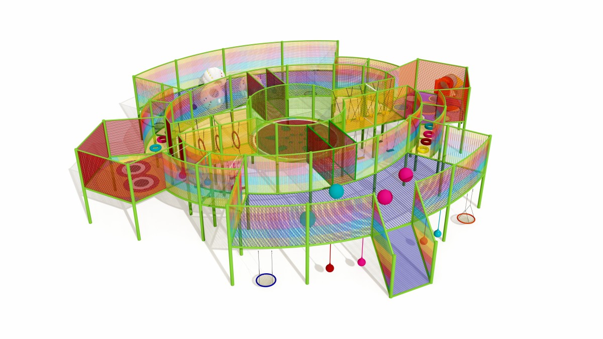 17. खेल का मैदान उपकरण चढ़ाई रस्सी -1