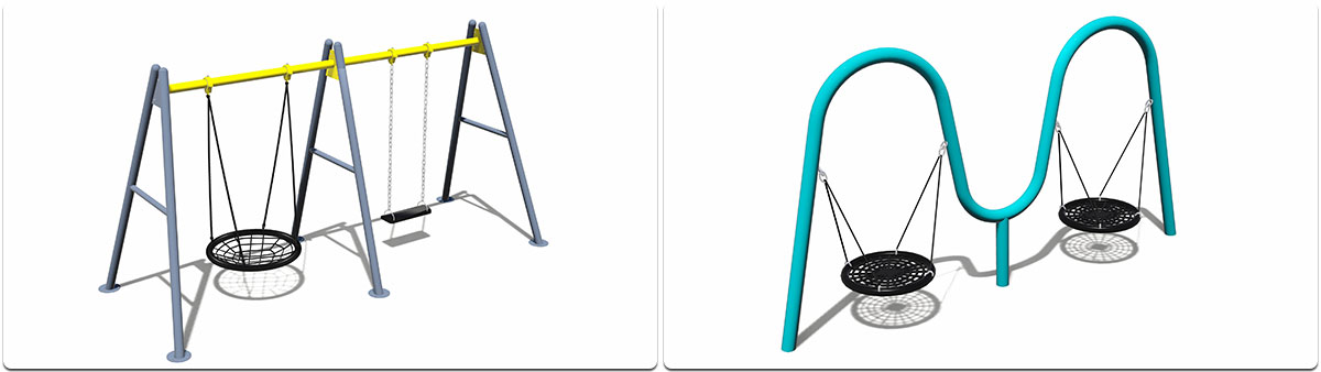 किफायती आउटडोर खेल का मैदान स्विंग (3)