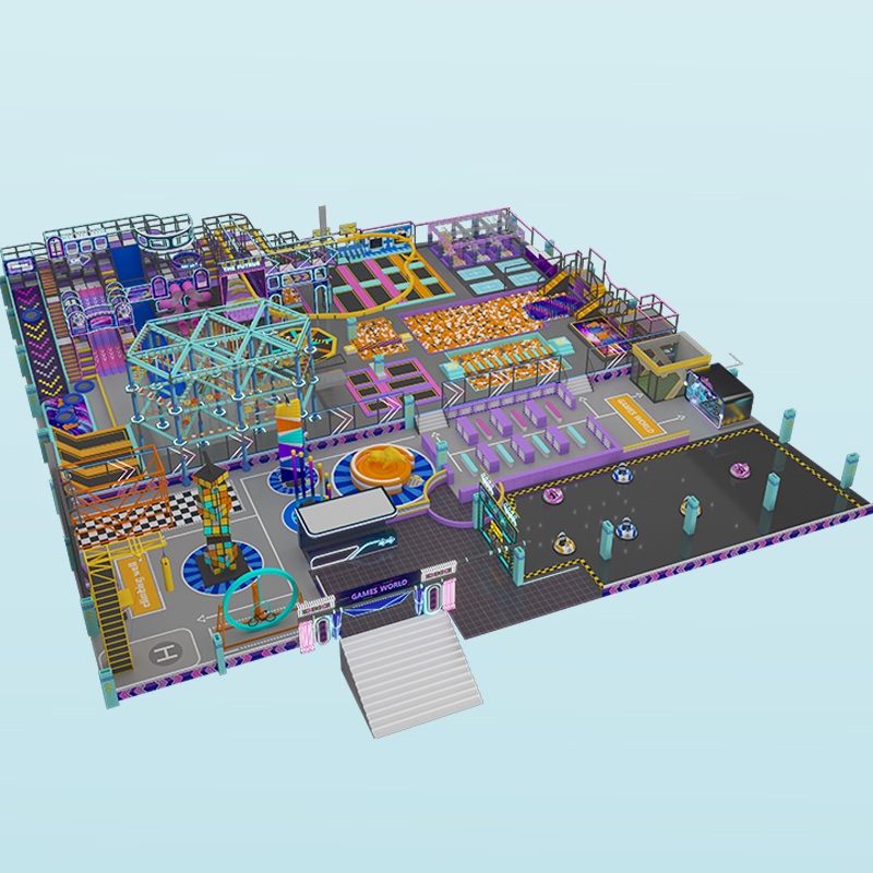 कस्टम स्पोर्ट्स पार्क निर्माण एवं बच्चों के खेल क्षेत्र प्रणाली