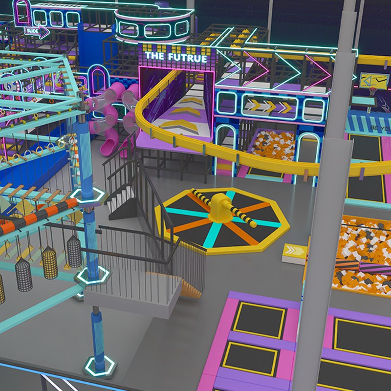 कस्टम स्पोर्ट्स पार्क निर्माण एवं बच्चों के खेल क्षेत्र प्रणाली