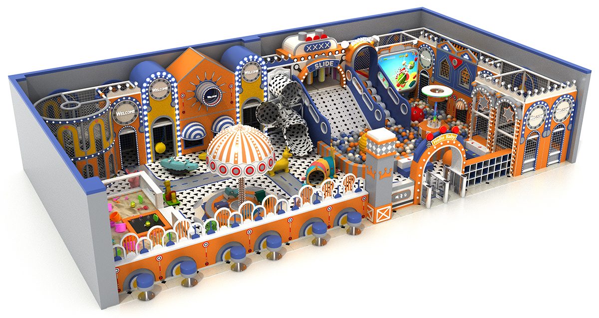 8. मैकरॉन पेस्टल इंडोर प्ले सेंटर (1)