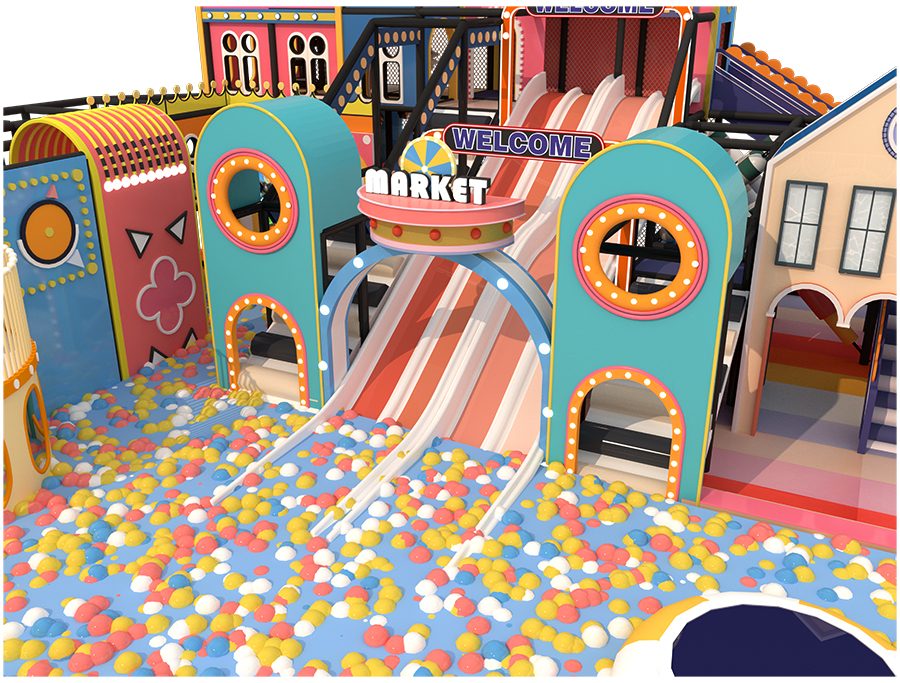 भूलभुलैया इनडोर खेल का मैदान कैसे बनाएं (2)