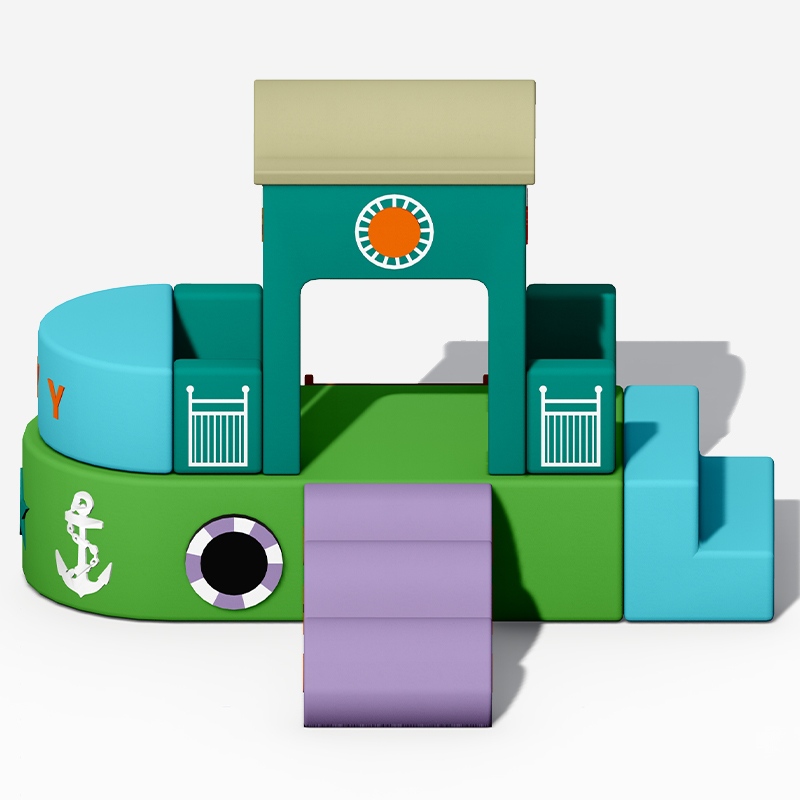 इनडोर सॉफ्ट प्ले उपकरण - सॉफ्ट-पैडेड क्लाइंबिंग फ़्रेम