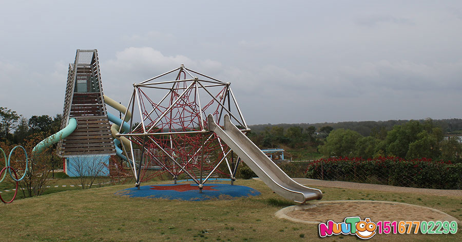 गैर-मानक यात्रा + रेंगना + स्टेनलेस स्टील स्लाइड + बच्चों के लिए स्वर्ग उपकरण (3)