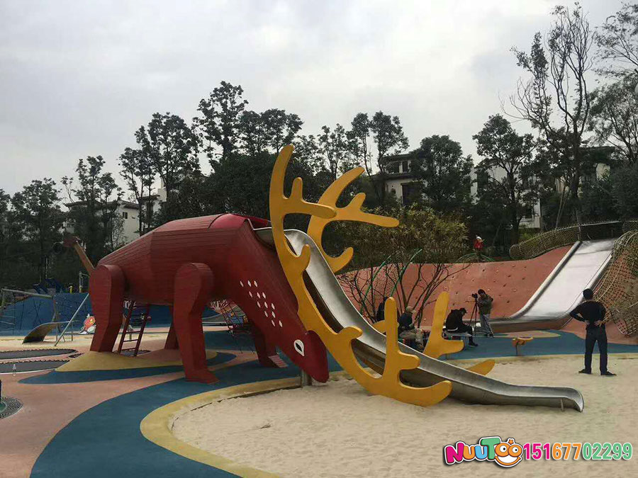 गैर-मानक यात्रा + स्टेनलेस स्टील स्लिप स्लाइड + चेंगदू वानहुआ मेई फूल हिरण (26)