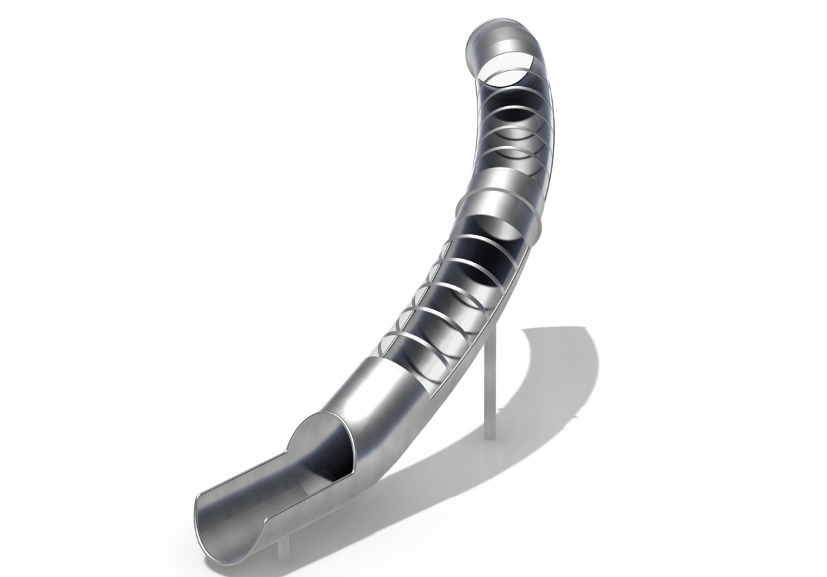 6.आउटडोर खेल का मैदान स्टेनलेस स्टील स्लाइड (3)