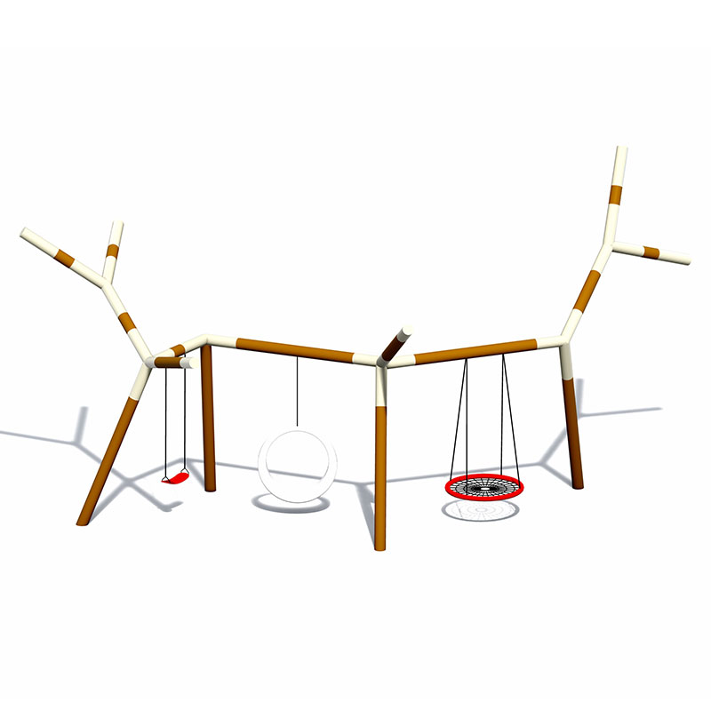 आउटडोर खेल के मैदान के लिए जस्ती पाइप किड्स ट्री ब्रांच स्विंग
