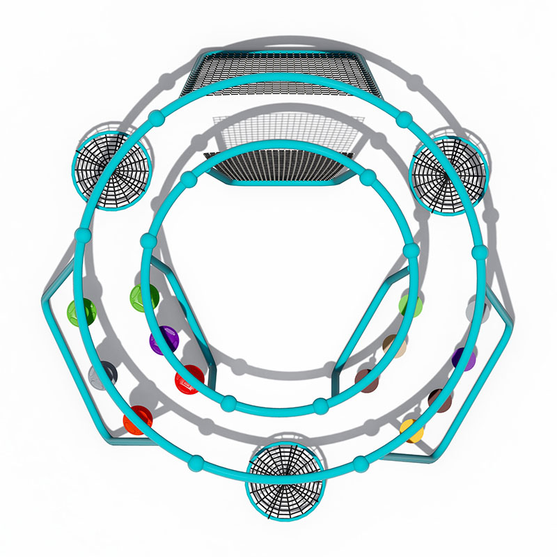 चढ़ने की सुविधा वाले बच्चों के लिए आउटडोर बहु-कार्यात्मक झूला