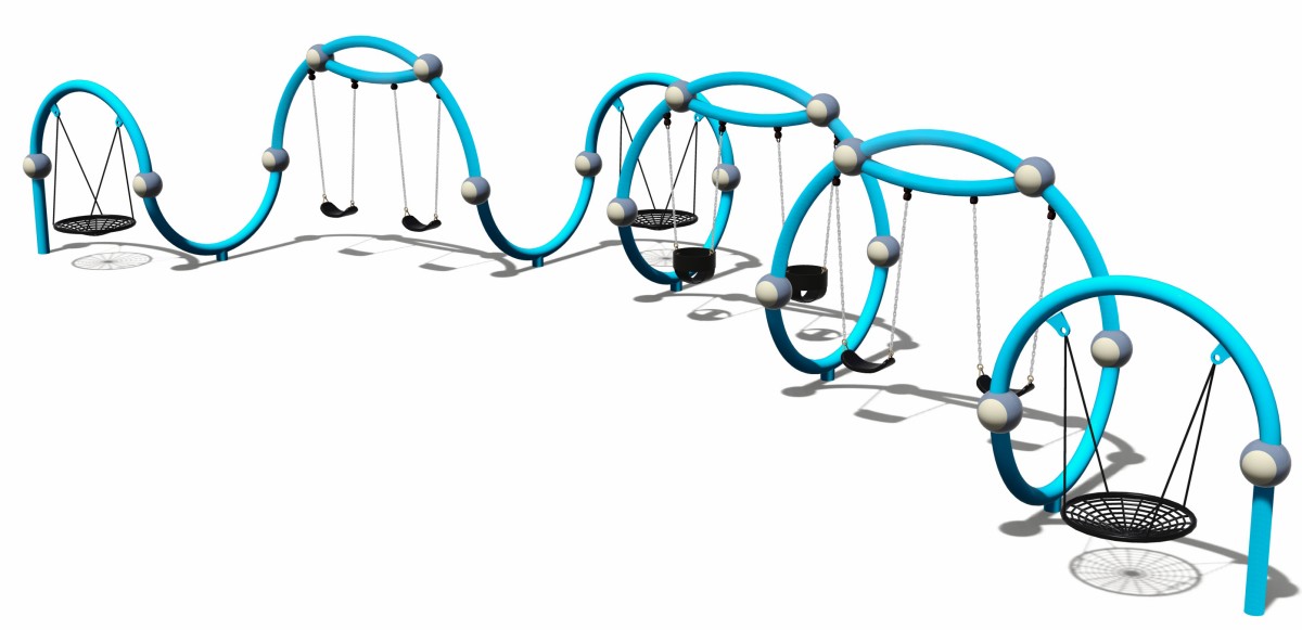 आउटडोर खेल का मैदान बच्चा झूला (1)