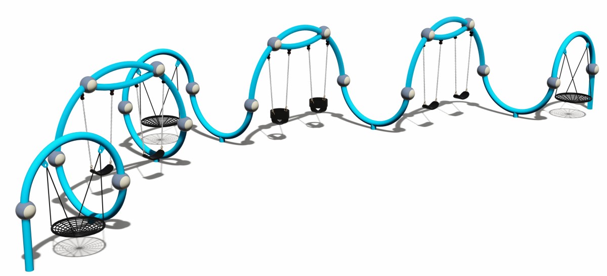 आउटडोर खेल का मैदान बच्चा झूला (2)