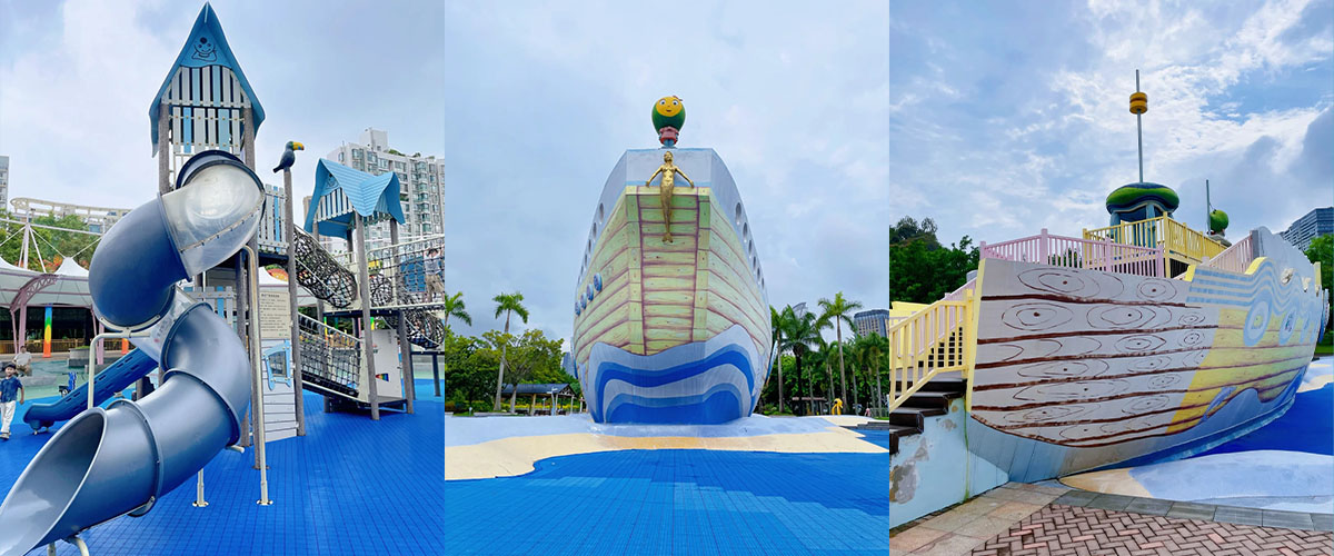 व्यावसायिक उपयोग के लिए सुरक्षित और मज़ेदार बच्चों के खेल का मैदान उपकरण