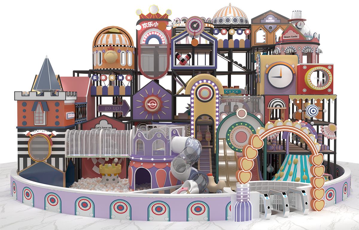 5.किड्स मैकरॉन पेस्टल इंडोर प्ले स्ट्रक्चर (2)