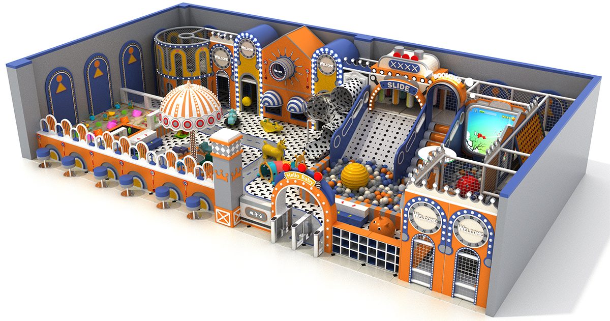 8. मैकरॉन पेस्टल इंडोर प्ले सेंटर (3)