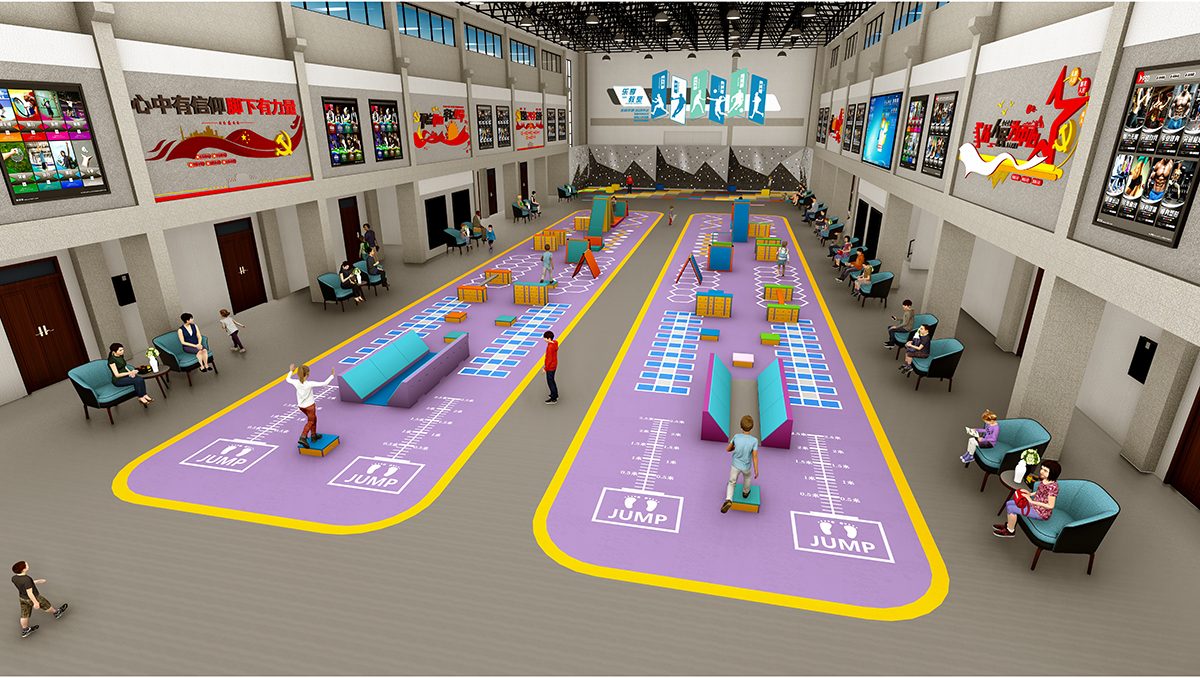 4. बच्चों के इनडोर बाधा कोर्स प्रशिक्षण (3)