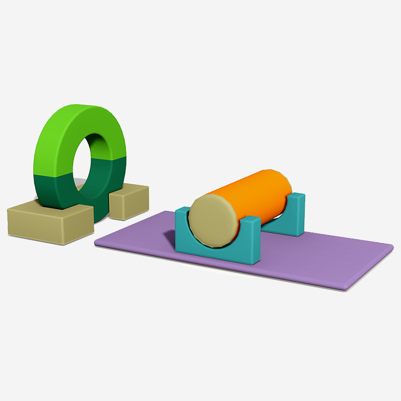 अंगूठी और रोलर मॉड्यूलर इनडोर सॉफ्ट प्ले उपकरण