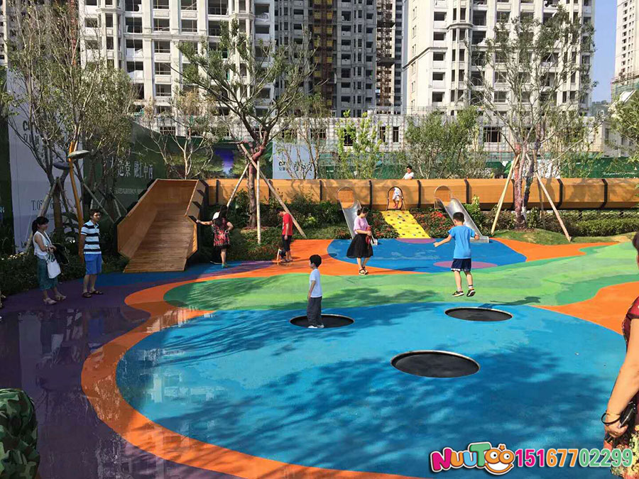 गैर-मानक मनोरंजन + गलियारा संयोजन स्लाइड + सामुदायिक उद्यान खेल + स्लाइड (34)
